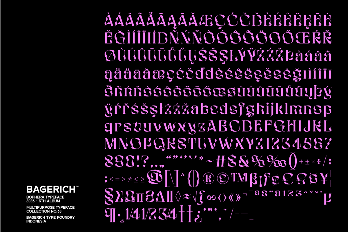 BOPHERA, a Sans Serif Font by Bagerich Type Foundry (Photo 2 of 15)