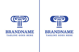 Letters PP Pillar Law Logo, a Branding & Logo Template by Pray Art Design Studio