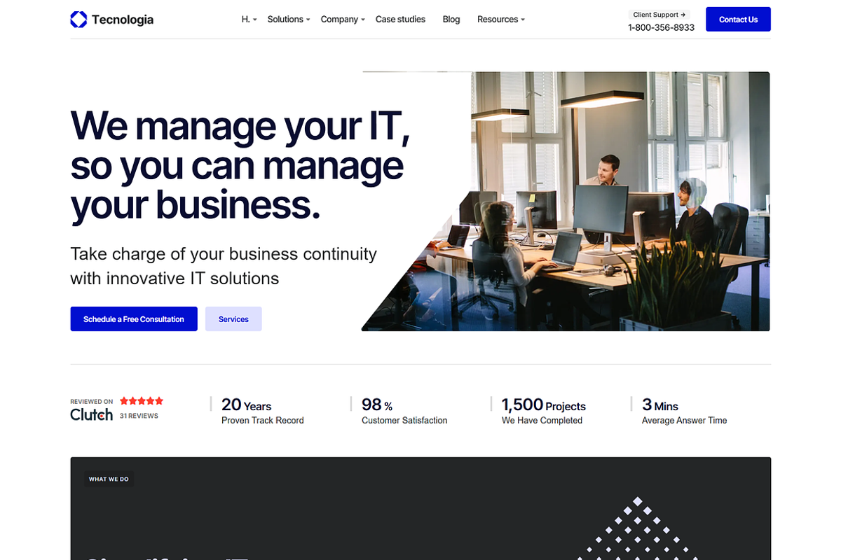 IT SAAS Software Technology WordPres, a WordPress Template by MasterDesigns (Photo 1 of 9)