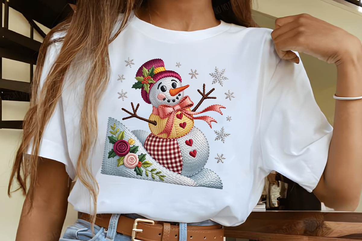 Faux Embroidery Whimsical Winter Sno, an Illustration by CrexoraLab (Photo 3 of 4)