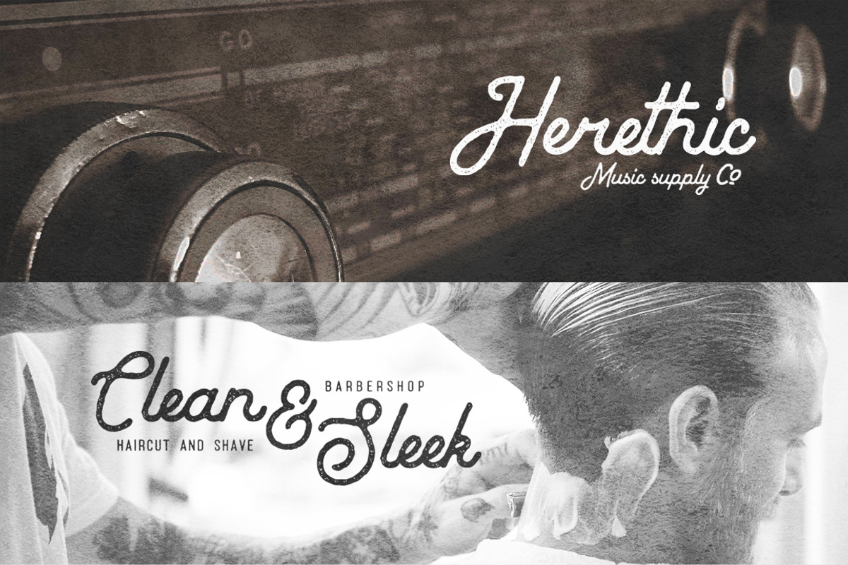 Baheula Vintage + Clean Typeface, a Script Font by Wandery Supply (Photo 9 of 12)