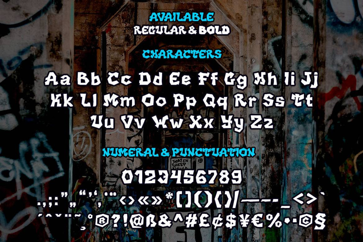 DARK LIGHT - Graffiti Style Font, a Font by twinstd (Photo 9 of 10)
