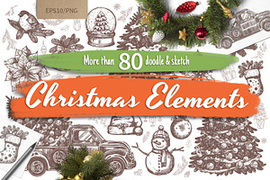 Hand Drawn Christmas Elements