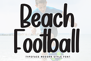 Beach Football | Script Font, a Handwritten Font by Scratchones (Thumbnail 1 of 8)