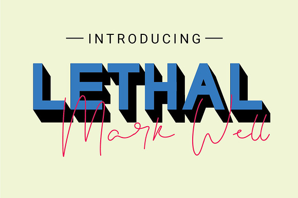 Lethal Markwell Duo Font preview 7