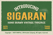 Sigaran Hand Drawn Vintage Display F, a Handwritten Font by IHDSTD (Thumbnail 1 of 5)