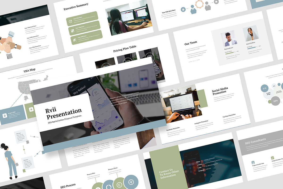 Rvii : Marketing Plan Keynote, a Presentation Template by Punkl Camp (Photo 1 of 16)