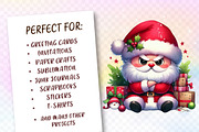 Christmas Funny Grumpy Santa Clipart, a Work Illustration by Dream Creation (Thumbnail 2 of 6)