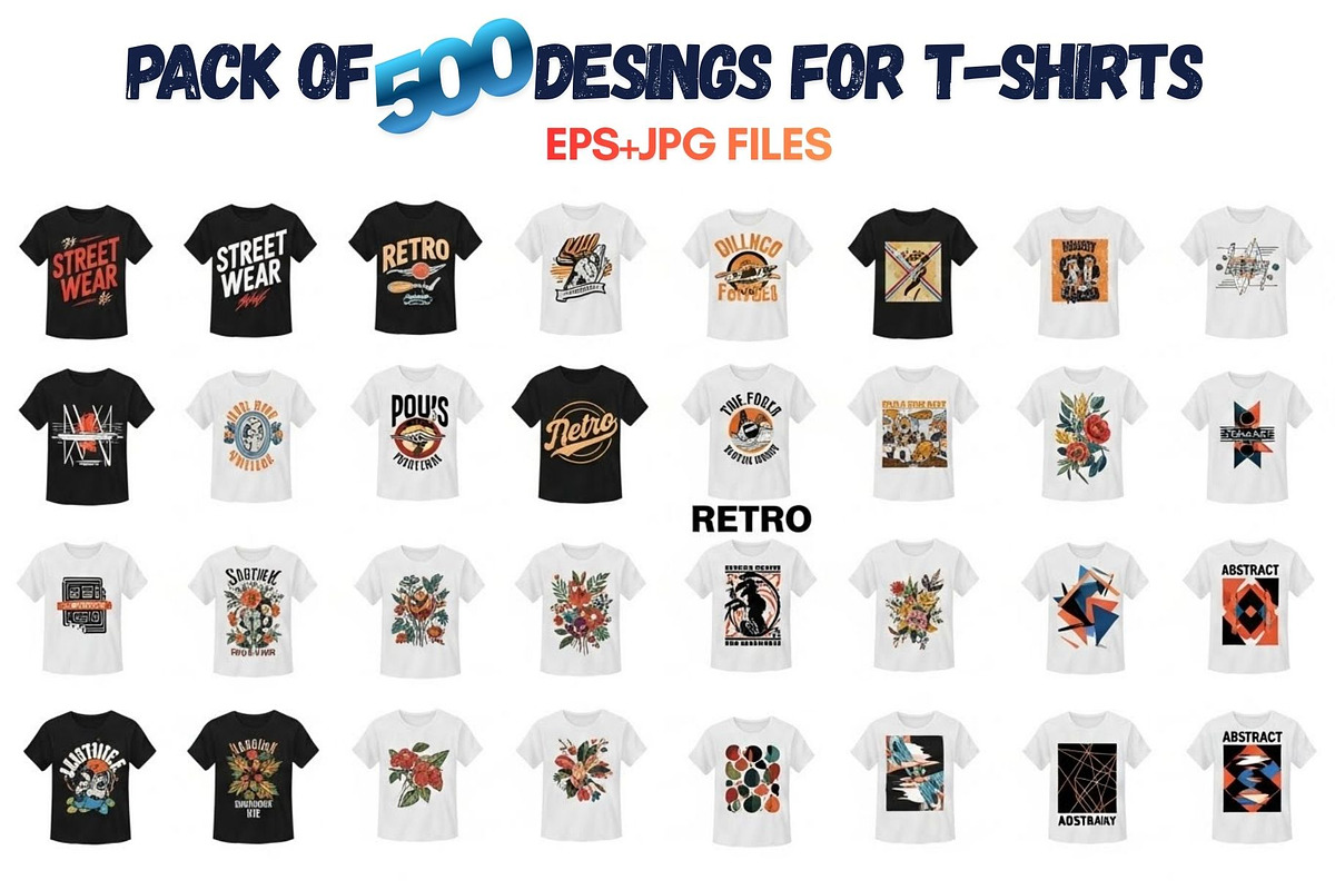 “Retro Vintage T-Shirt Prints, a Social Media Template by Aban's World (Photo 4 of 6)