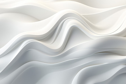 Serene White Waves Abstract ai, a Background Photo by Ocean Digital Art