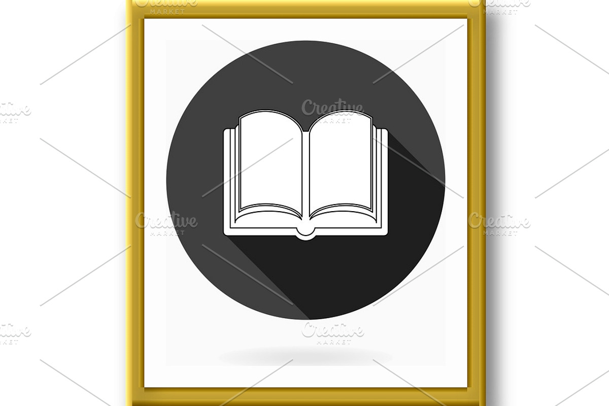 Modern Flat Icon With Book in Circle, a Duotone Icon by FineArtStudio (Photo 2 of 3)