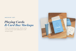 Playing Cards and Card Box Mockups
