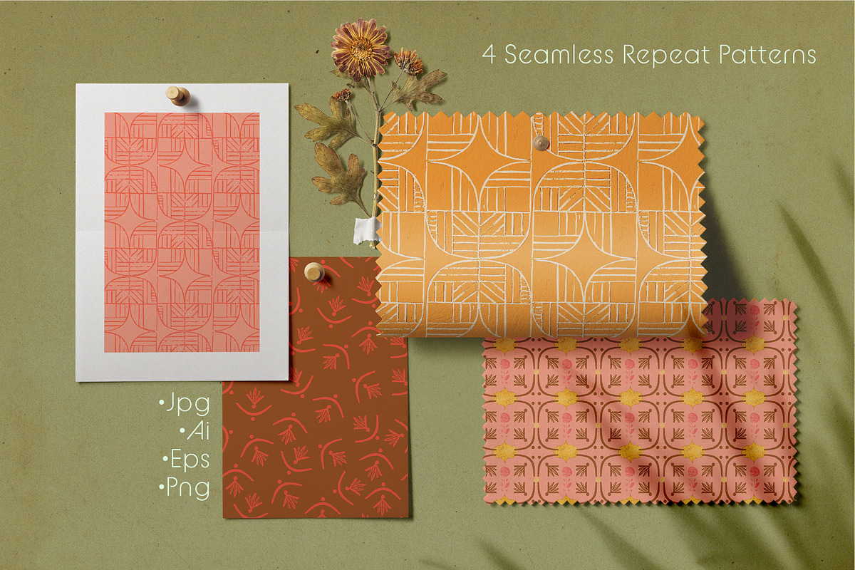Palm Springs Geometric Repeat Patterns