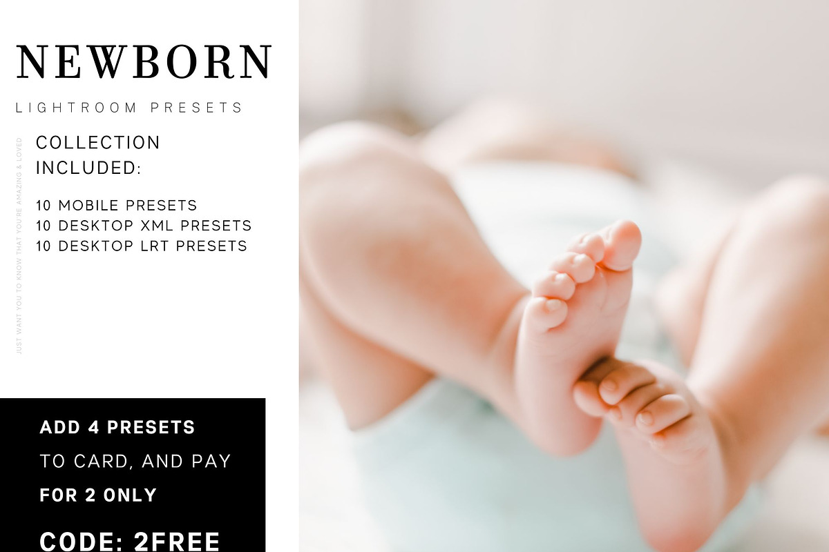 10 NEWBORN LIGHTROOM PRESETS, a Plug-in Add-On by FOXIMIDesign (Photo 6 of 11)