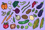 Vegetable Variety, a Food Illustration by melissadn (Thumbnail 2 of 5)