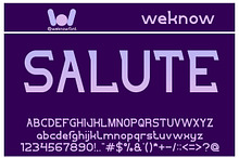 Salute font