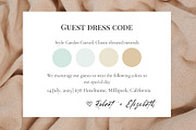 Minimalist dress code attire card, a Card Template by EvaTemplates (Thumbnail 5 of 5)
