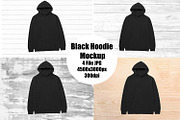 Black Hoodie Mockup, Gildan Flat Lay, a Hoody Mockup by VetalStock (Thumbnail 1 of 3)