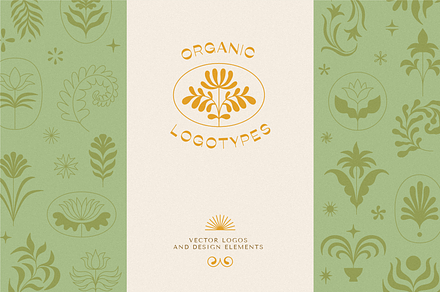 Organic logos, design elements, an Object Graphic by venimo