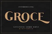 Groce - Stylistic Serif Font, a Serif Font by Craft Supply Co. (Thumbnail 1 of 11)