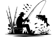 Fishing Vector Scene Bundle, a Graphic by jahid234 (Thumbnail 9 of 9)