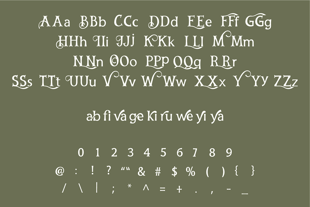 Font Serif Darty preview 2