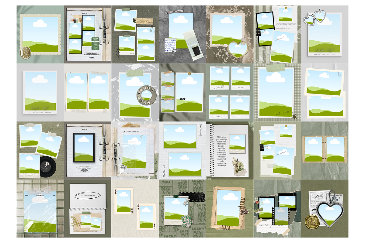 Canva Instagram Templates Vintage, a Social Media Template by Wicked Creative (Photo 14 of 20)