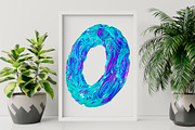 3D Neon Abstract Glass Shapes, a Graphic by Alina Sh (Thumbnail 3 of 6)