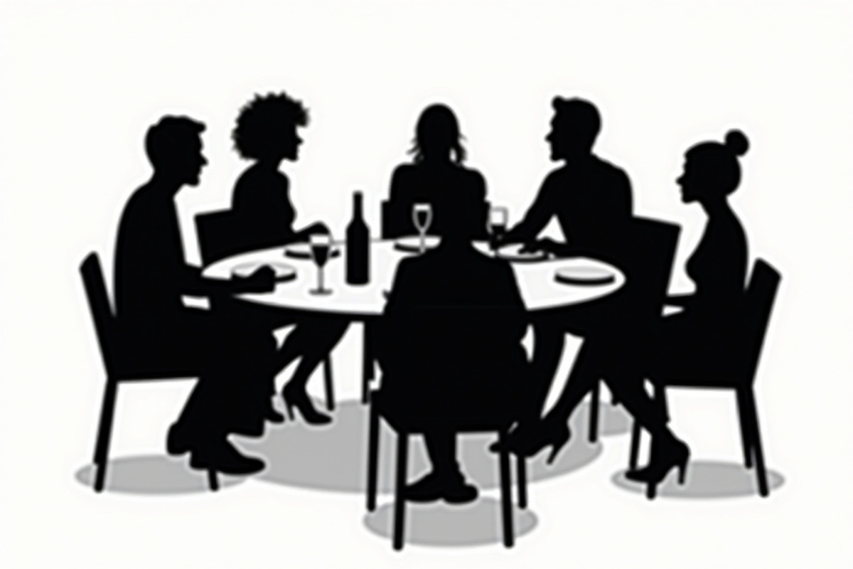 Group Dining Vector Bundle, an Illustration by BIPLOB EXPERT (Photo 3 of 9)