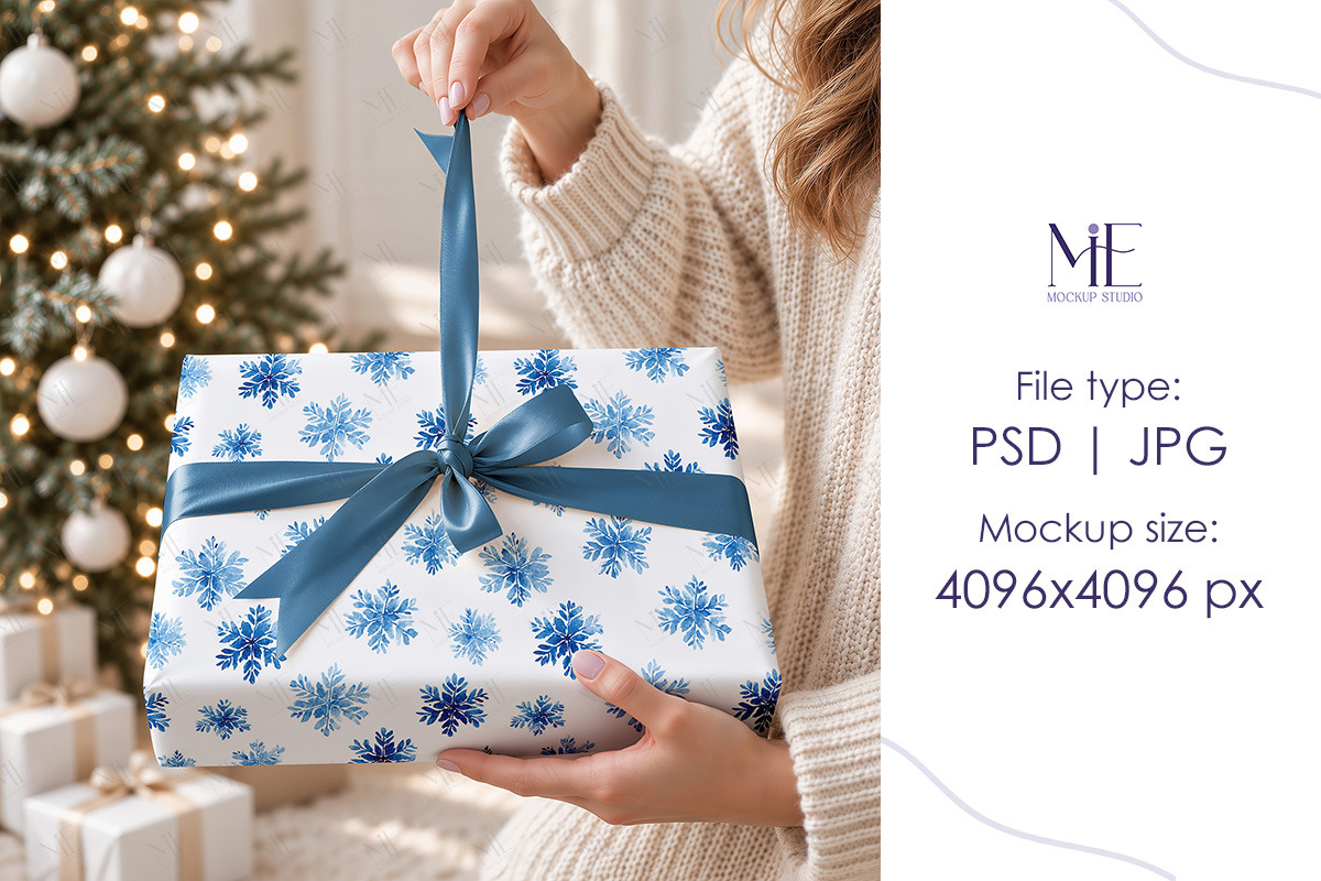 Wrapping Paper Mockup Gift Wrap Roll, an Advertising Mockup by Mie Mockup Studio (Photo 3 of 8)