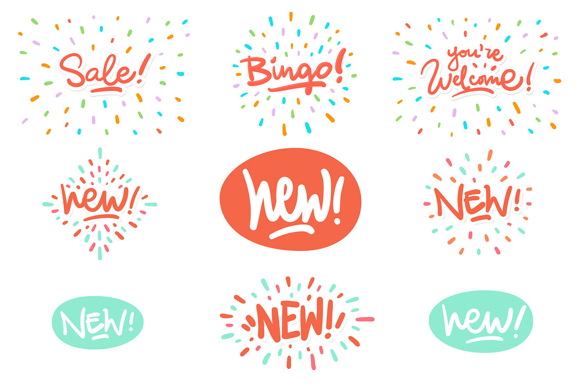 Lettering bundle for your shop!, a Work Illustration by Oster Oleg (Photo 1 of 8)