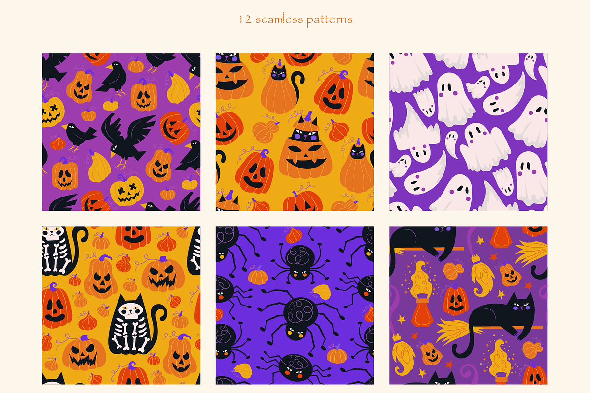 Catoween • halloween cat clipart, a Seasonal Illustration by dariikos (Photo 16 of 16)