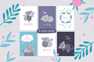 Koala Family Illustrations