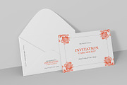 Wedding Invite Card &Envelope Mockup, a Product Mockup by graphypix (Thumbnail 1 of 4)