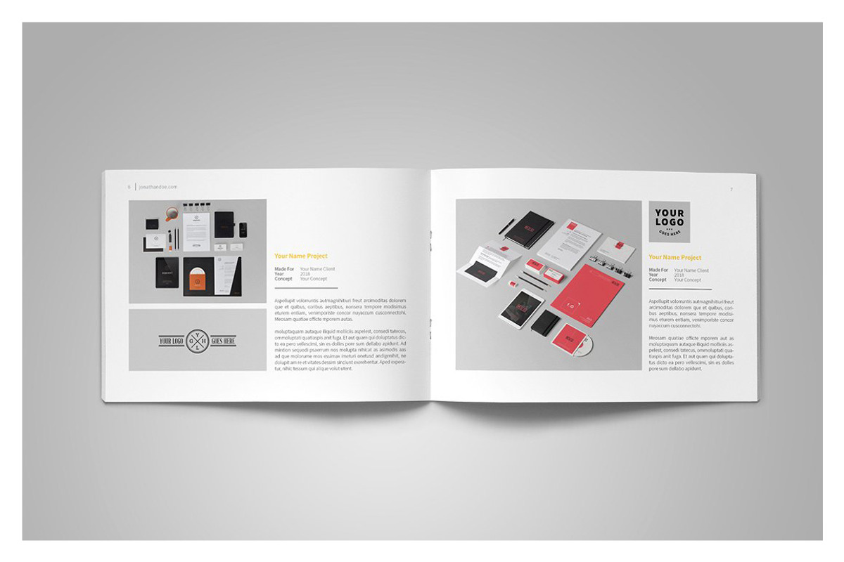 Graphic Design Portfolio Template, a Brochure Template by adekfotografia (Photo 7 of 24)