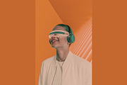 Cyberpunk VR Stock Photo Pack, a Person Illustration by StockVerse Creative (Thumbnail 2 of 4)