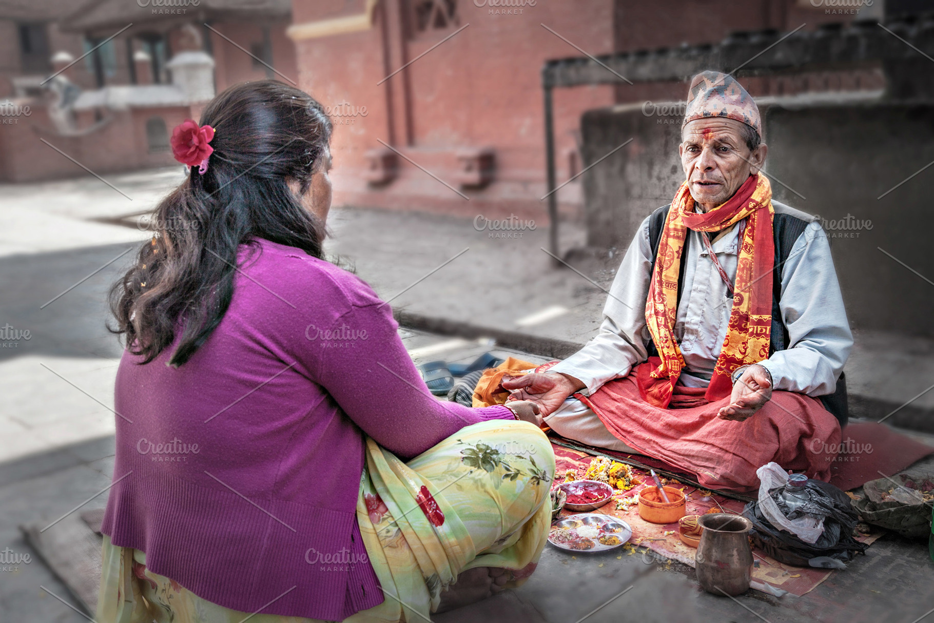 Puja ceremony, a Photo by saiko3p