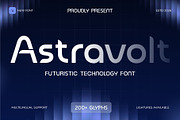Technology - Astravolt Font, a Sans Serif Font by Stylin Studio (Thumbnail 1 of 9)