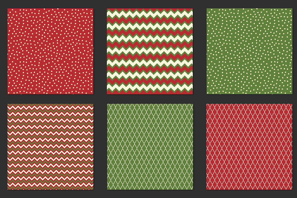 Christmas geometric backgrounds, a Pattern Graphic by Paper Farms (Photo 2 of 4)