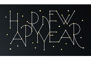 2027 Happy New Year white and golden, a Seasonal Illustration by sceptical cactus (Thumbnail 1 of 3)