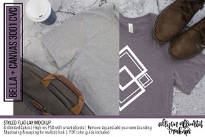 Edit Shirt Color! Mens 3001 Mockup