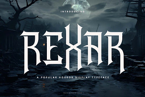 Rexar - Horror Font, a Font by Flawless And Co