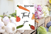 Locally Grown Baby Shower Set, an Invitation Template by Patterndigitpics (Thumbnail 4 of 4)