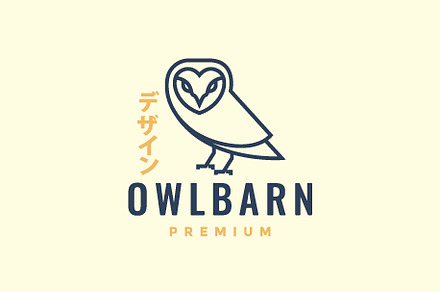 night nocturnal bird barn owl logo, a Branding & Logo Template by devastd