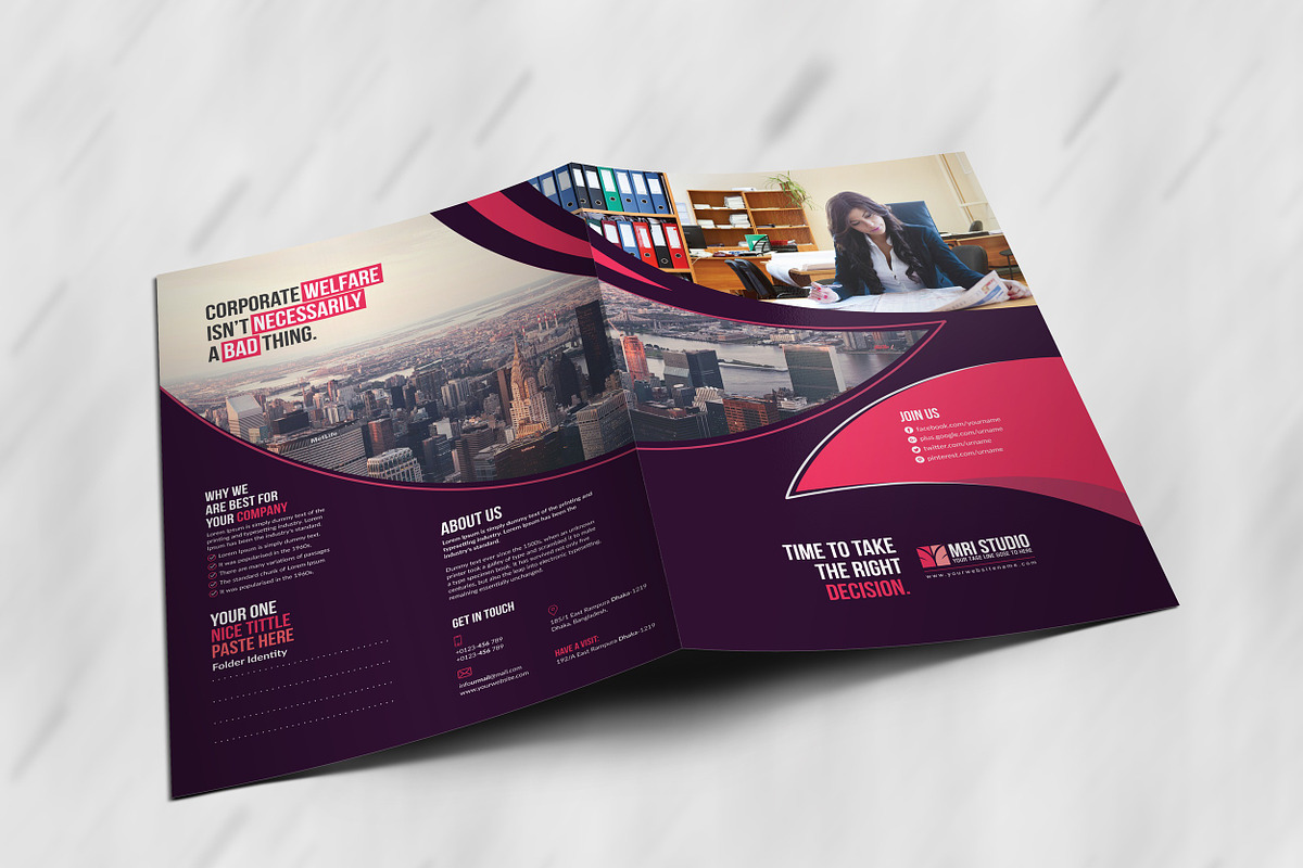 Creative Presentation Folder, a Stationery Template by MRI STUDIO (Photo 5 of 10)