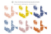 Watercolor Floral Backgrounds, a Background Graphic by sibel dayı (Thumbnail 8 of 8)