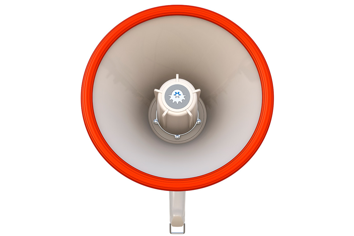Megaphone isolated on white preview 3