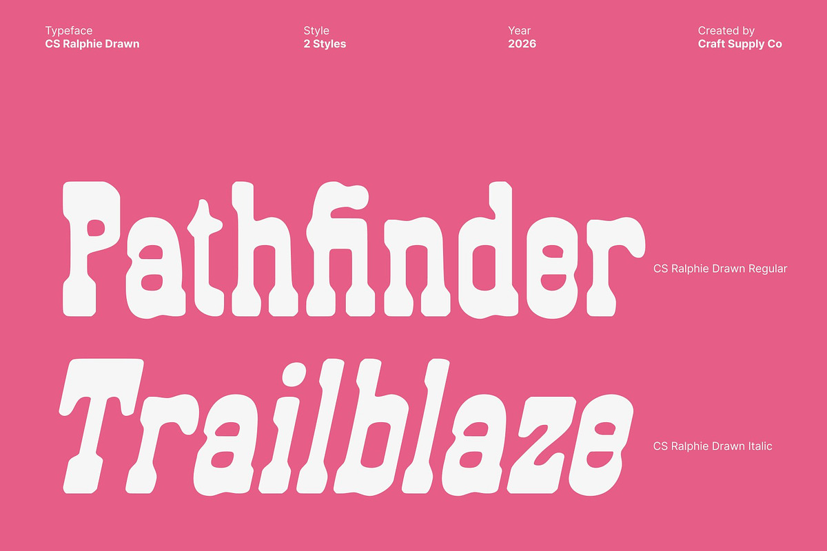 CS Ralphie Drawn, a Serif Font by Craft Supply Co. (Photo 4 of 8)