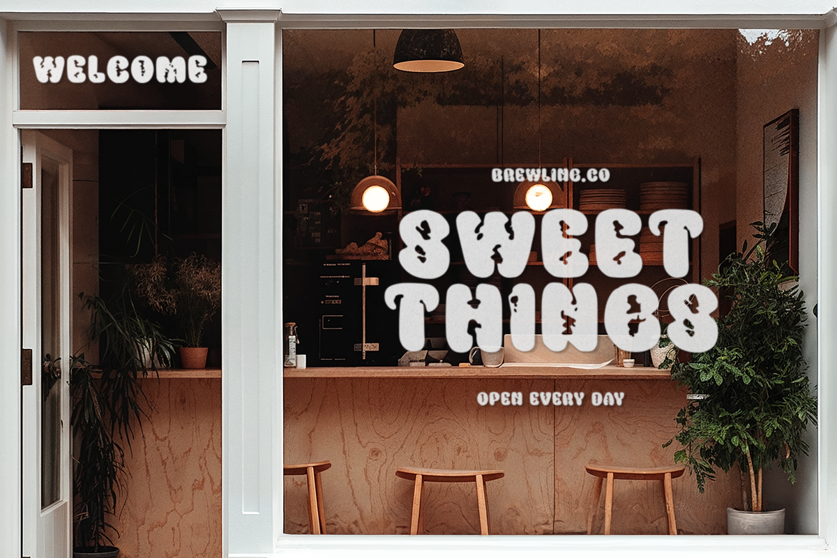 Cafeon - Cafe Display Font, a Sans Serif Font by Pandeka Studio (Photo 6 of 9)
