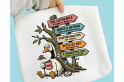 Funny Sarcastic Lazy Tired Goose Png, a Seasonal Illustration by designcity5 (Thumbnail 1 of 4)